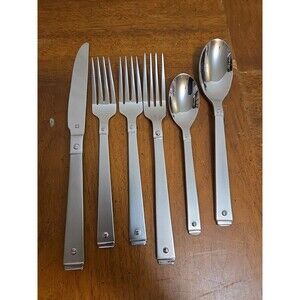 Kenneth Cole Reaction Stainless Steel FULLY LINED Flatware Silverware